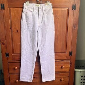 Madewell size 25 Lavender High-Waisted Jeans